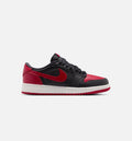 Air Jordan 1 Retro Low OG Banned Grade School – Black/Black/Varsity Red/Summit White