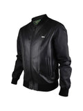 Philipp Plein logo-plaque leather bomber jacket