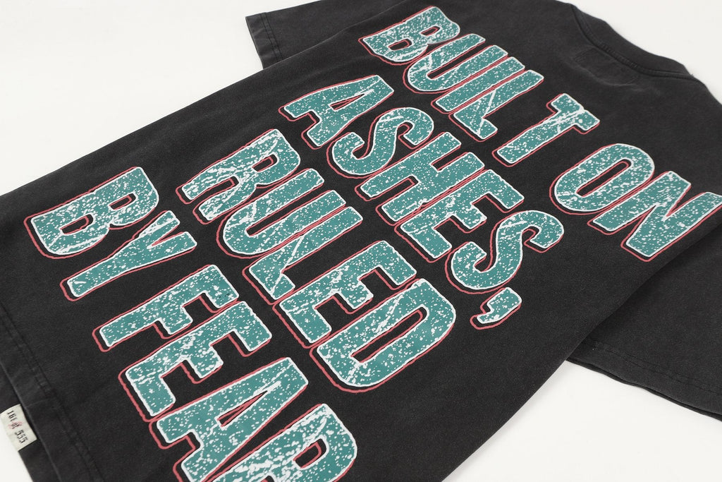 Godspeed Washed Black Skull Graphic T-Shirt