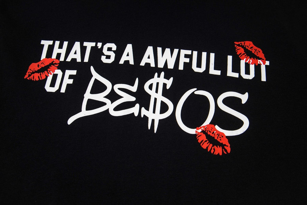 THAT'S A AWFUL LOT OF COUGH SYRUP Black Graphic Short-Sleeve T-Shirt